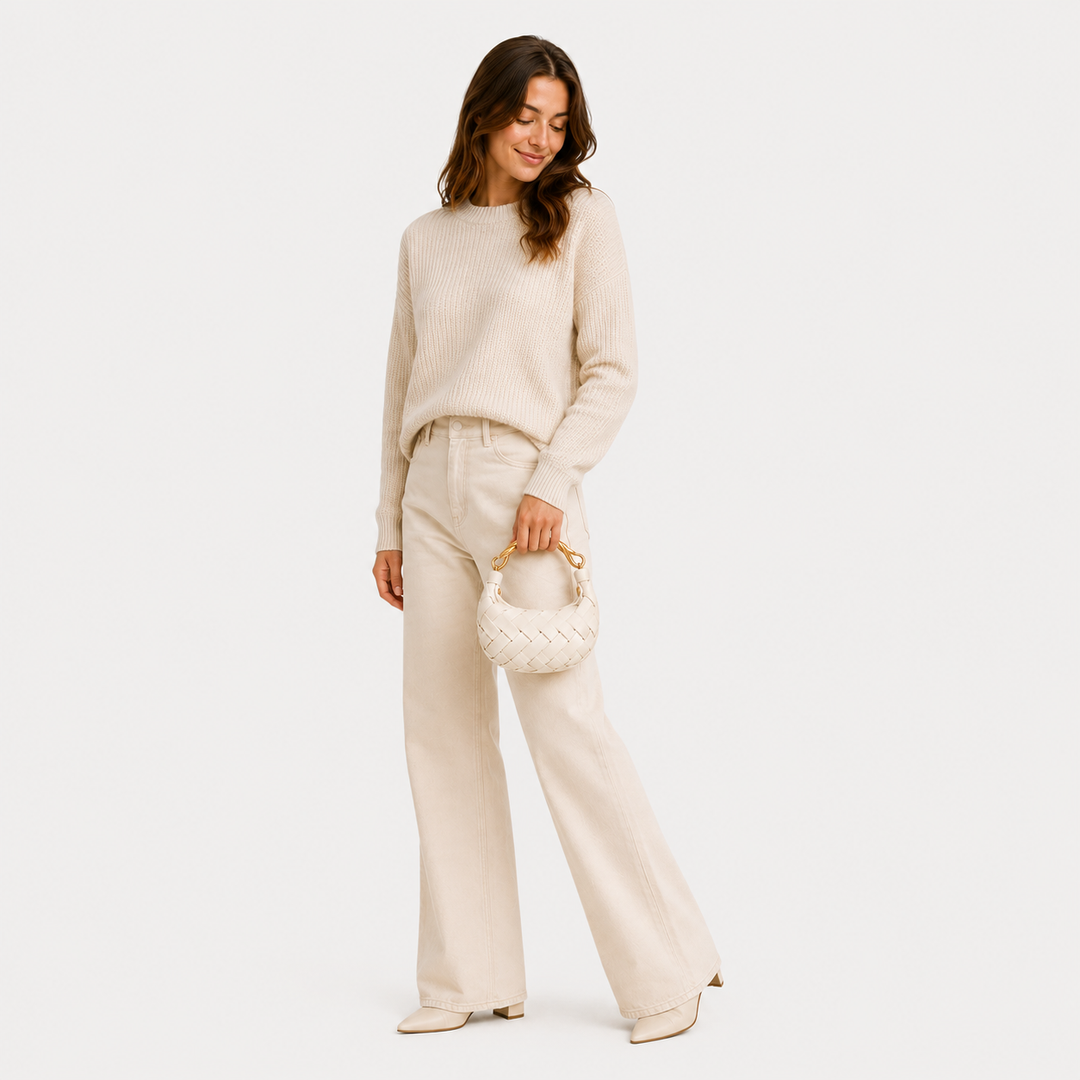 Orla Weave Handbag - White