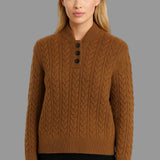 Ysella | Cable-Knit Cardigan With Buttons