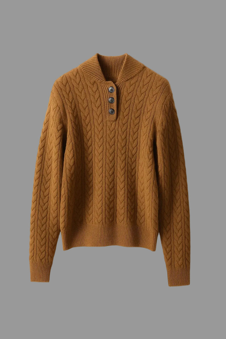 Ysella | Cable-Knit Cardigan With Buttons