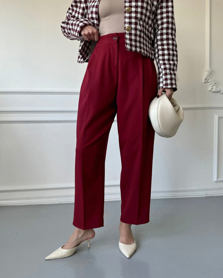 STEFANIE | Klasické slim-fit kalhoty