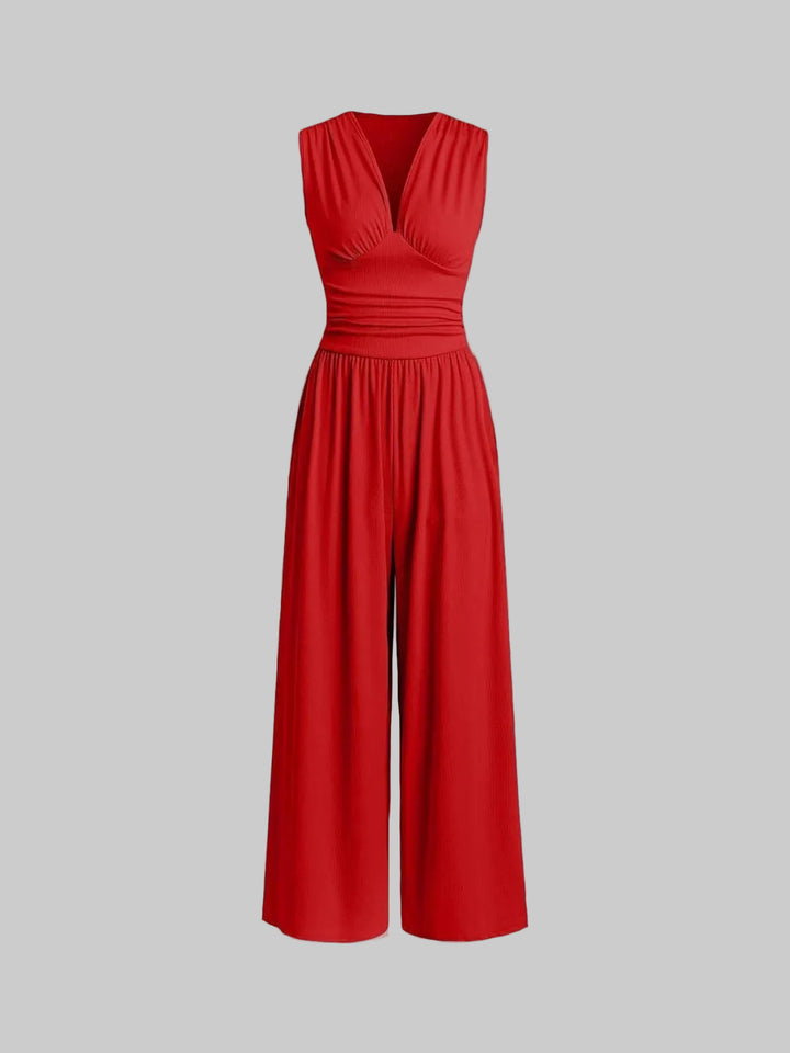Ava – Chic Sleeveless Wide-Leg Jumpsuit