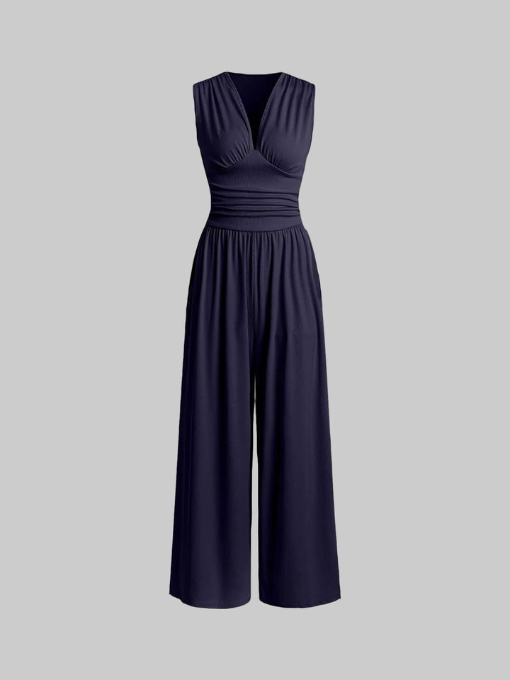Ava – Chic Sleeveless Wide-Leg Jumpsuit