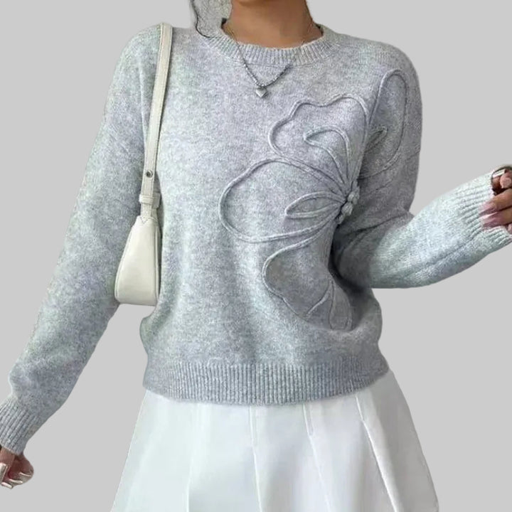 Evelyn | Soft Floral Comfort Knit Sweater