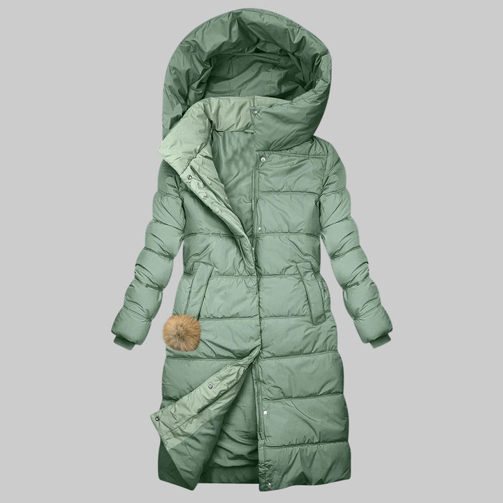 Karolína | Elegantní zimní dlouhá bunda s kapucí