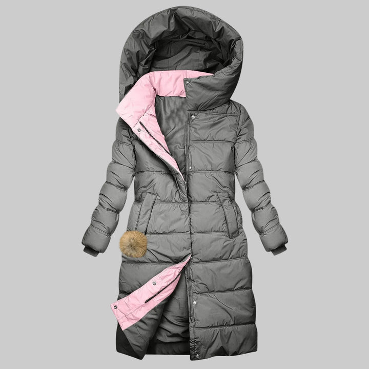 Karolína | Elegantní zimní dlouhá bunda s kapucí