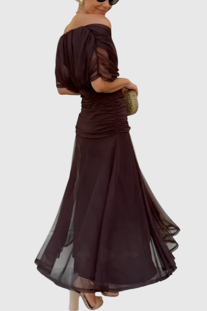 Alondra - Long Floral Dress with V-Neck
