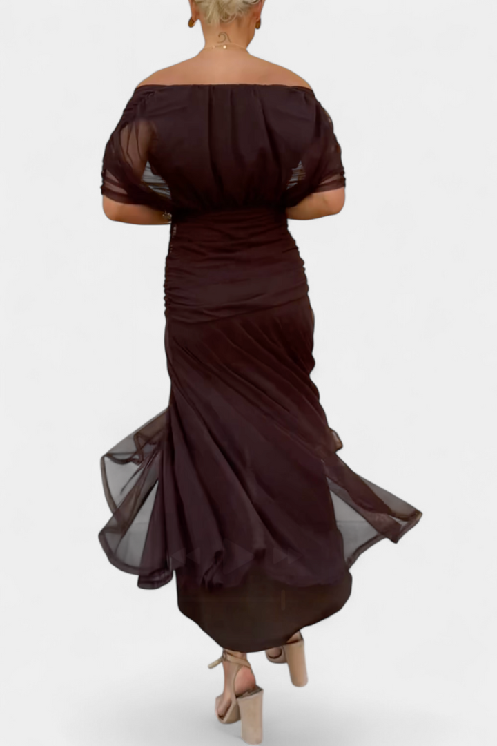 Alondra - Long Floral Dress with V-Neck