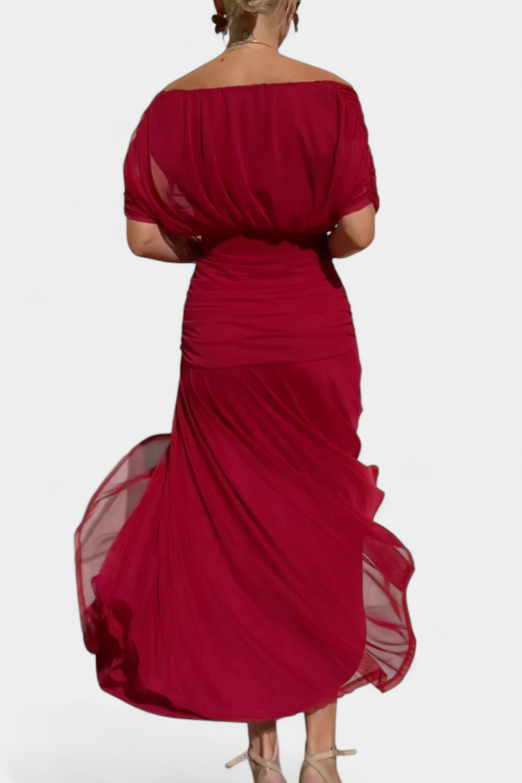 Alondra - Long Floral Dress with V-Neck