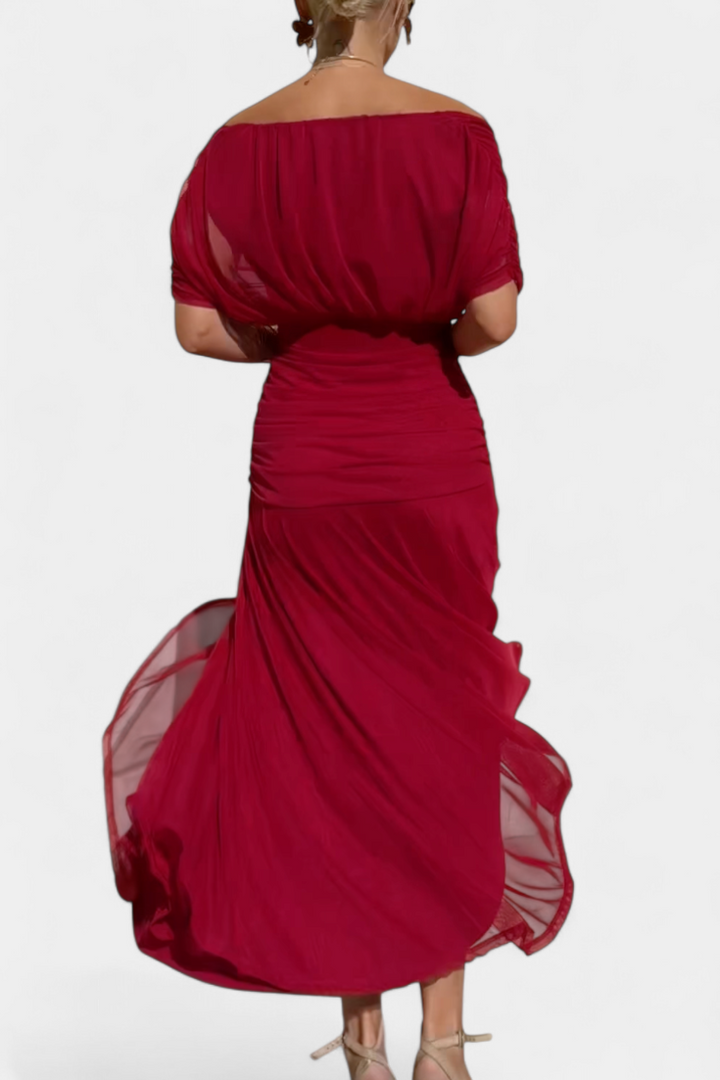 Alondra - Long Floral Dress with V-Neck