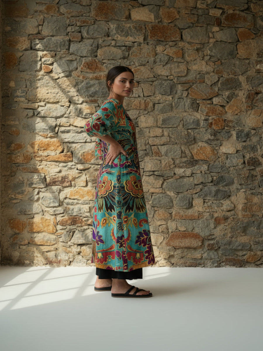 Carolina | Elegantní šaty s florálním potiskem