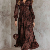Amelia | Paisley zip maxi šaty