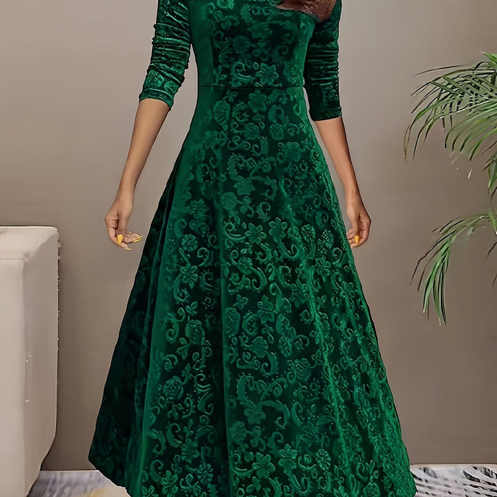 Dorothy | Elegantní vzorované maxi šaty