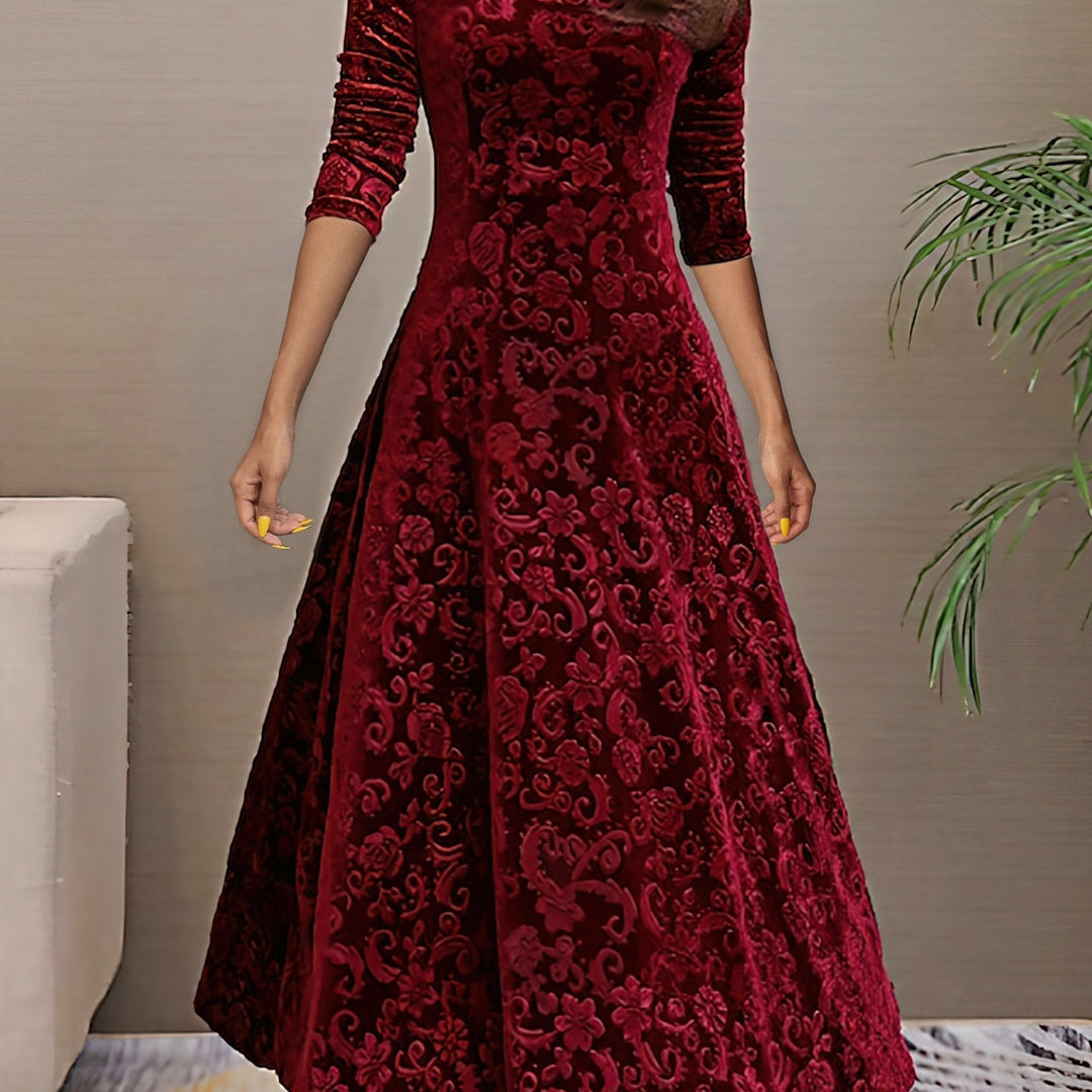 Nancy | Sváteční sametové elegantní šaty