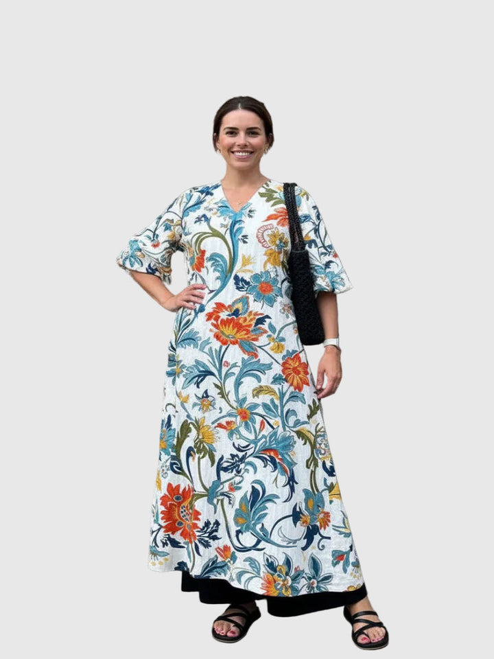 Tiana | Elegantní šaty s florálním potiskem
