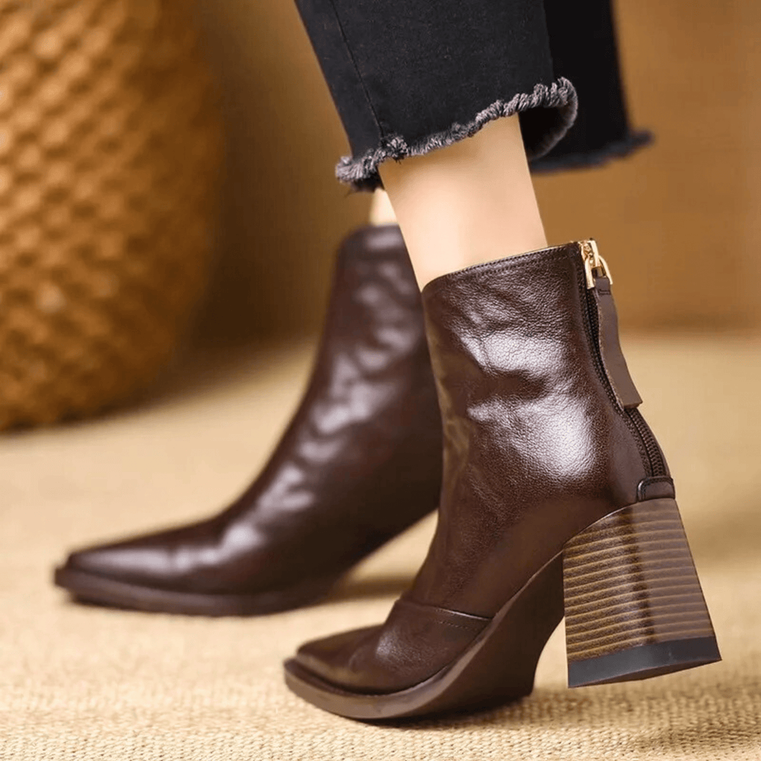 Eliška™ | Elegantní kotníkové boty pro ženy, které chtějí styl i pohodlí